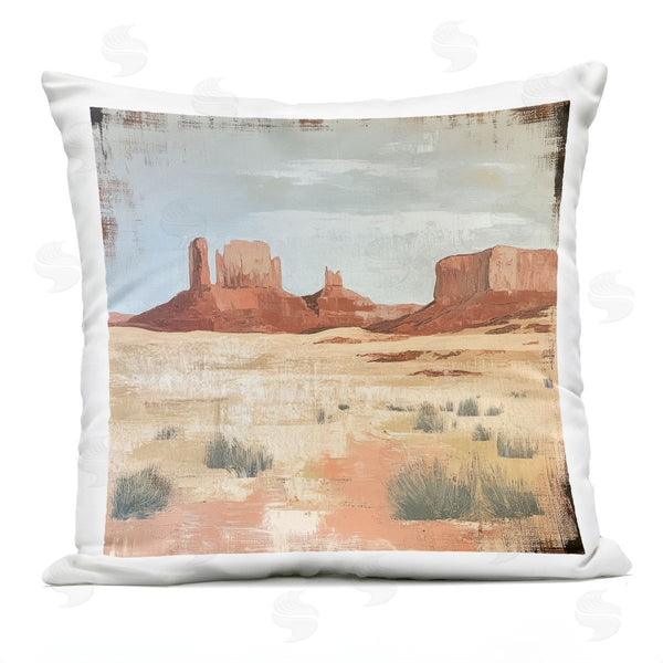 Stupell Industries Petal Prints Design | Desert Postcard Mesa Printed Throw Pillow
