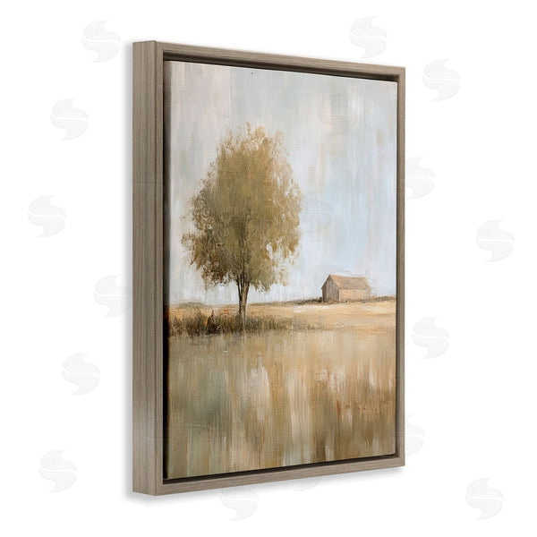 Stupell Industries Petal Prints Design | Distant Barn And Lone Tree