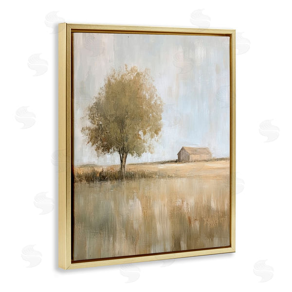 Stupell Industries Petal Prints Design | Distant Barn And Lone Tree