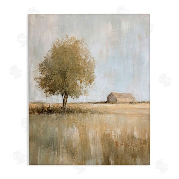 stupell industries Petal Prints Design | Distant Barn and Lone Tree