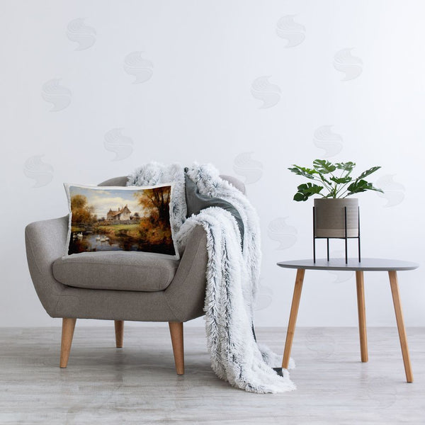 Stupell Industries Petal Prints Design | Ducks In Cottage River
