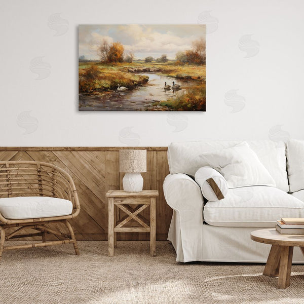Stupell Industries Petal Prints Design | Ducky Days Landscape Wall Art