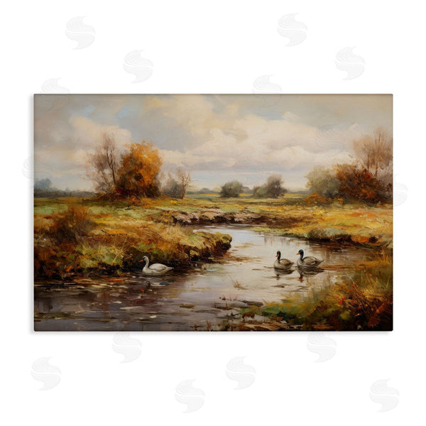 stupell industries Petal Prints Design | Ducky Days Landscape Wall Art
