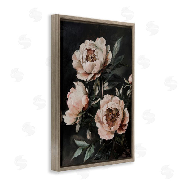 Stupell Industries Petal Prints Design | Dusty Pink Roses Floral Painting Wall Art
