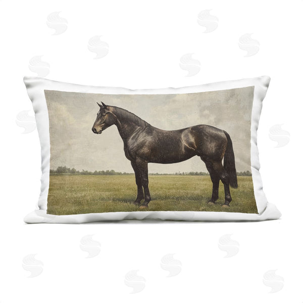 Stupell Industries Petal Prints Design | Espresso Horse Portrait Printed Throw Pillow