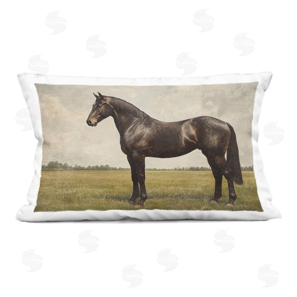 stupell industries Petal Prints Design | Espresso Horse Portrait Printed Throw Pillow