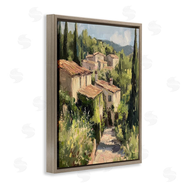 Stupell Industries Petal Prints Design | Expressionist Village Buildings