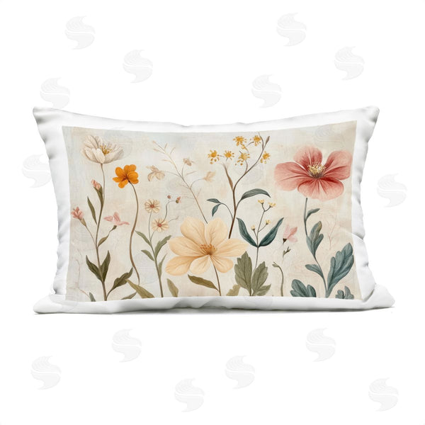 Stupell Industries Petal Prints Design | Faint Florals Foliage Printed Throw Pillow