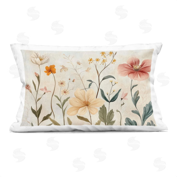 stupell industries Petal Prints Design | Faint Florals Foliage Printed Throw Pillow