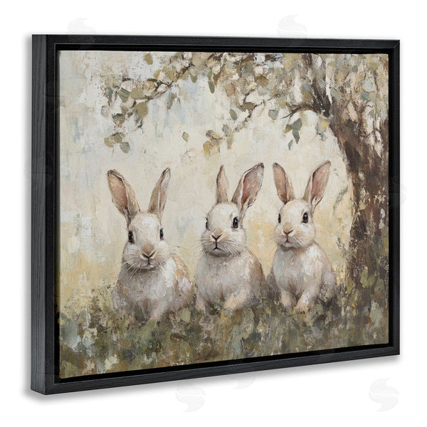 Stupell Industries Petal Prints Design | Fairytale Bunnies Under Tree Wall Art