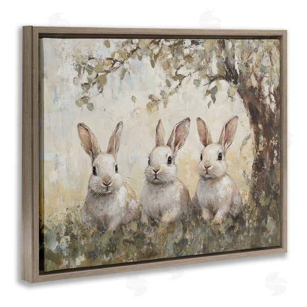 Stupell Industries Petal Prints Design | Fairytale Bunnies Under Tree Wall Art