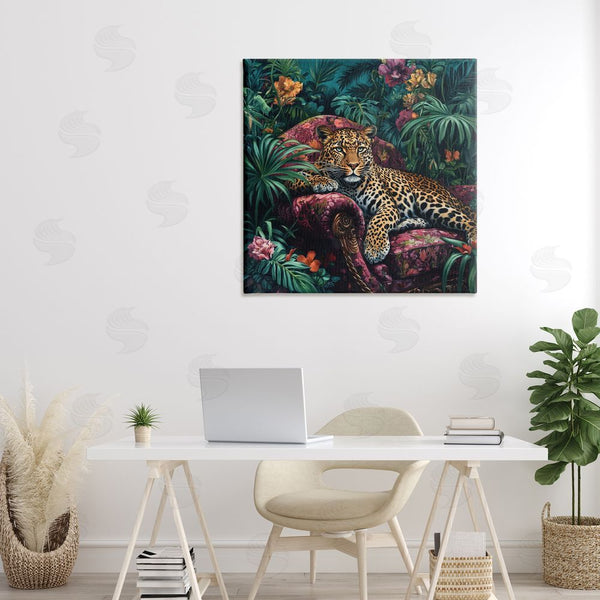 Stupell Industries Petal Prints Design | Fashionable Leopard In Jungle Wall Art
