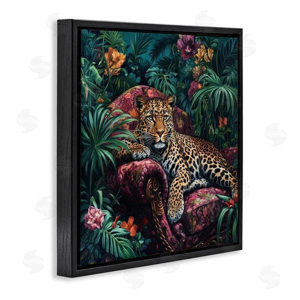 Stupell Industries Petal Prints Design | Fashionable Leopard In Jungle Wall Art