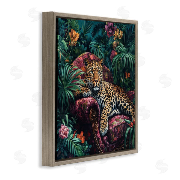Stupell Industries Petal Prints Design | Fashionable Leopard In Jungle Wall Art