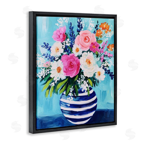 Stupell Industries Petal Prints Design | Flowers In Shabby Chic Vase Wall Art