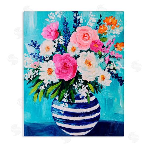stupell industries Petal Prints Design | Flowers in Shabby Chic Vase Wall Art