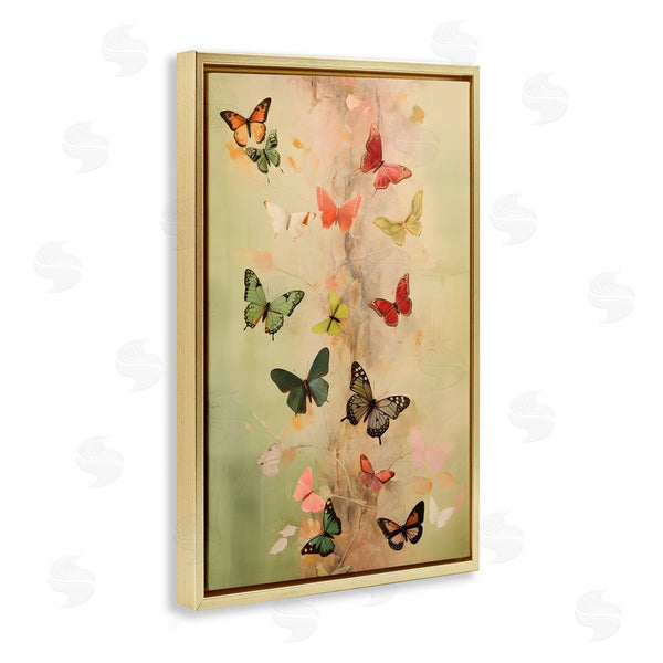 Stupell Industries Petal Prints Design | Fluttering Butterfly Array