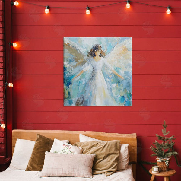 Stupell Industries Petal Prints Design | Flying Glory Angel Wall Art
