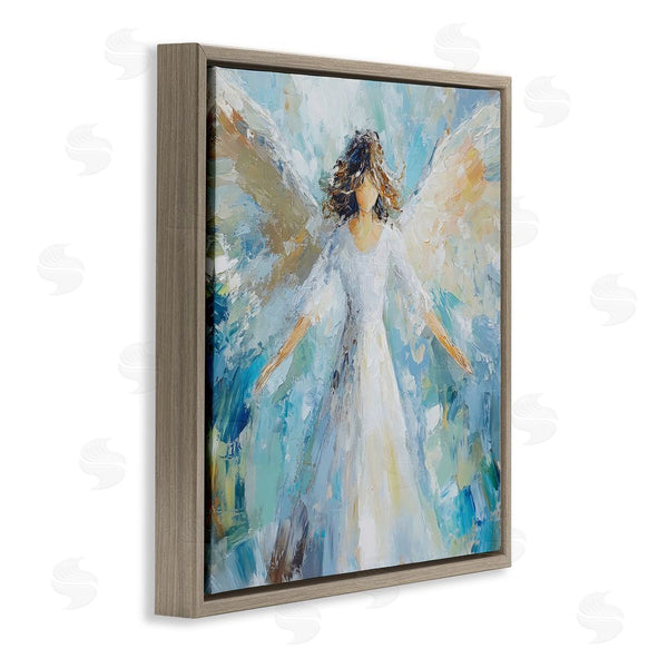 Stupell Industries Petal Prints Design | Flying Glory Angel Wall Art