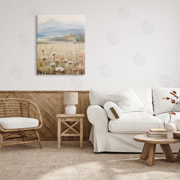 Stupell Industries Petal Prints Design | Foggy Peaks Landscape Wall Art