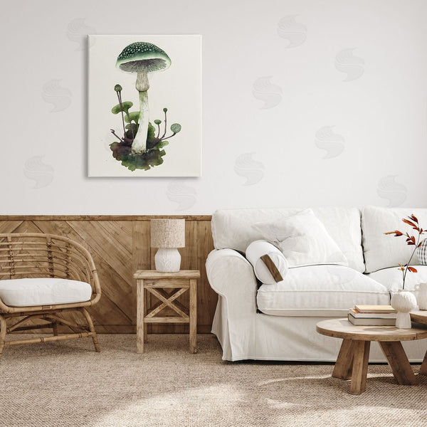 Stupell Industries Petal Prints Design | Forest Green Mushroom Wall Art