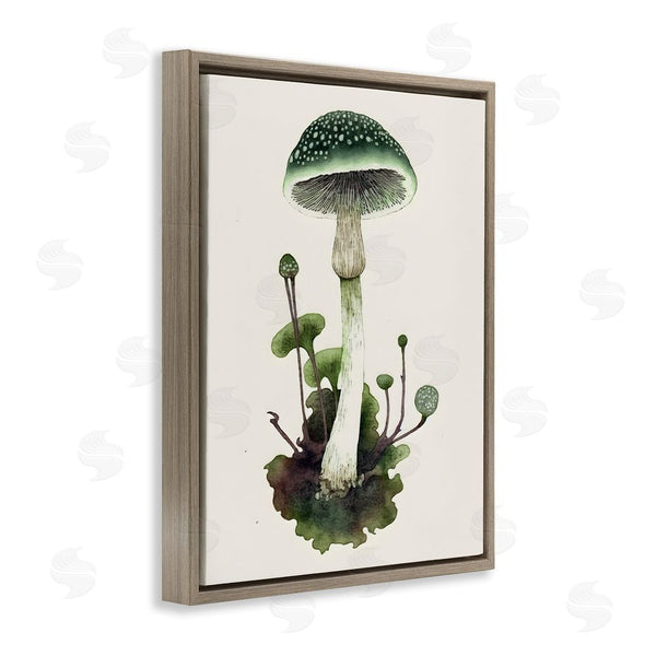 Stupell Industries Petal Prints Design | Forest Green Mushroom Wall Art