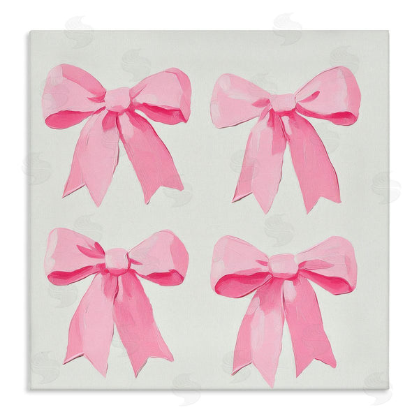 stupell industries Petal Prints Design | Four Soft Pink Bows Wall Art