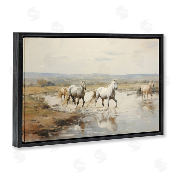 Stupell Industries Petal Prints Design | Free Horses Running