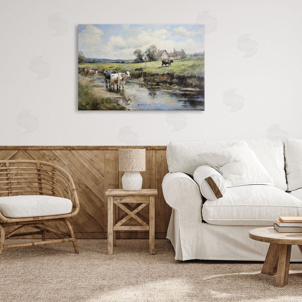 Stupell Industries Petal Prints Design | Free Roaming Cattle Wall Art