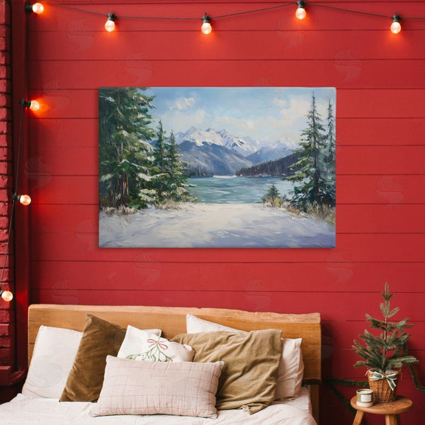Stupell Industries Petal Prints Design | Frozen Winter Lake Wall Art