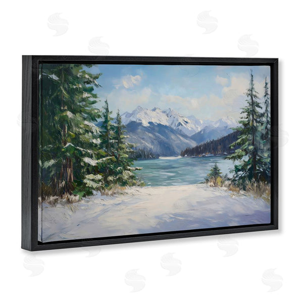 Stupell Industries Petal Prints Design | Frozen Winter Lake Wall Art