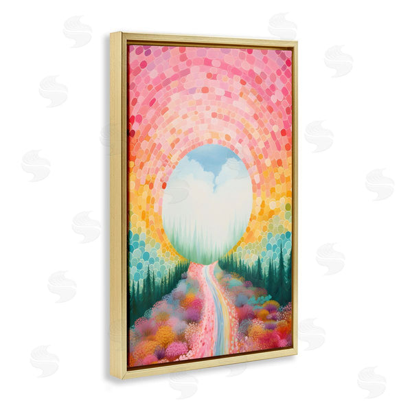 Stupell Industries Petal Prints Design | Geometric Road Path