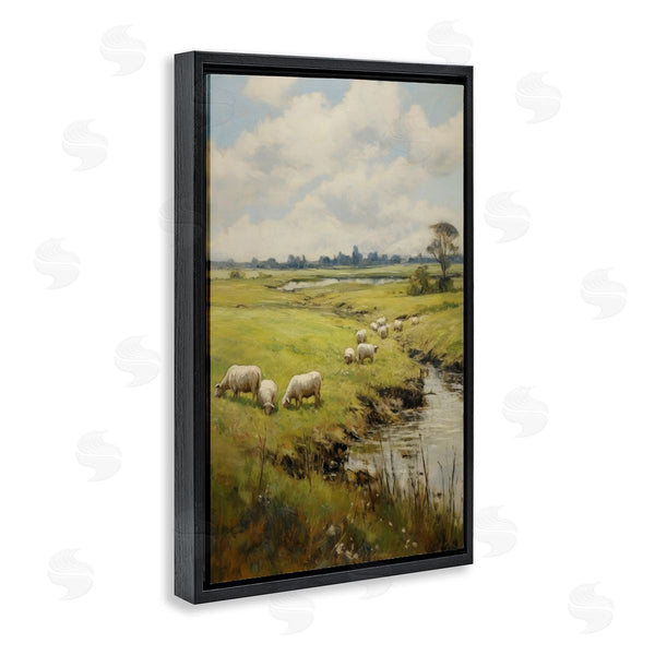 Stupell Industries Petal Prints Design | Grazing Sheep Countryside