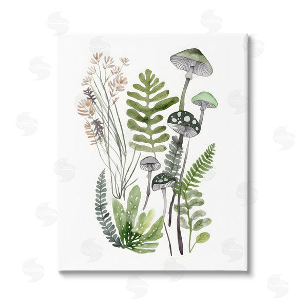 stupell industries Petal Prints Design | Green Mushroom Botanicals Wall Art