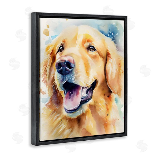Stupell Industries Petal Prints Design | Happy Retriever Portrait Wall Art