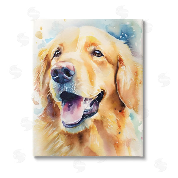 stupell industries Petal Prints Design | Happy Retriever Portrait Wall Art