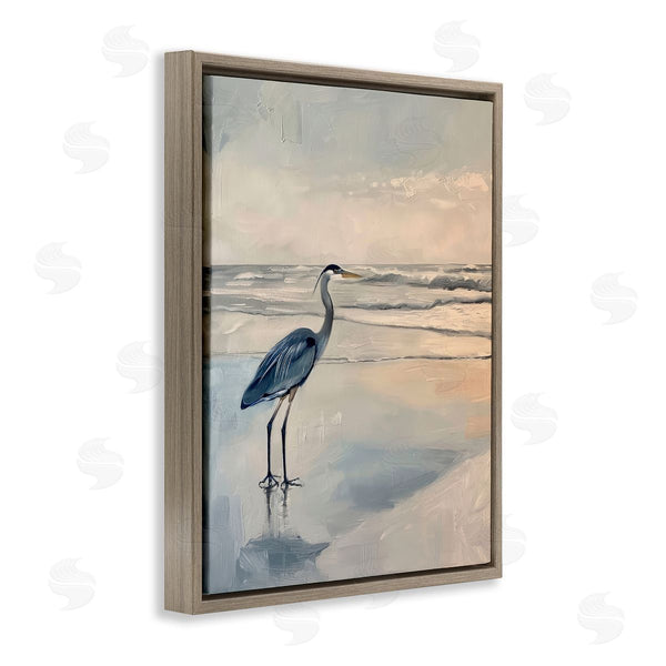 Stupell Industries Petal Prints Design | Heron On Classic Coast