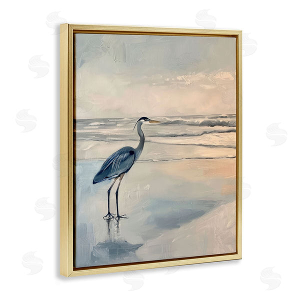 Stupell Industries Petal Prints Design | Heron On Classic Coast