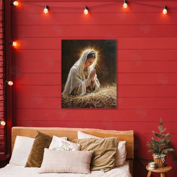 Stupell Industries Petal Prints Design | Holy Mary Prayer Wall Art