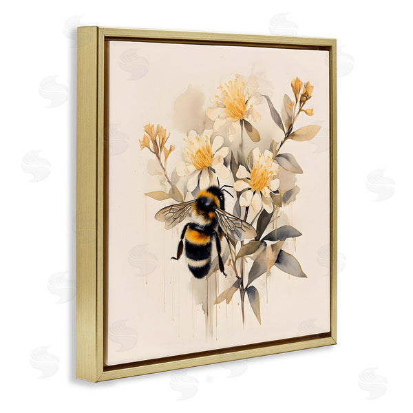 Stupell Industries Petal Prints Design | Honeybee With Daisies