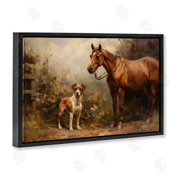 Stupell Industries Petal Prints Design | Horse And Dog In Nature