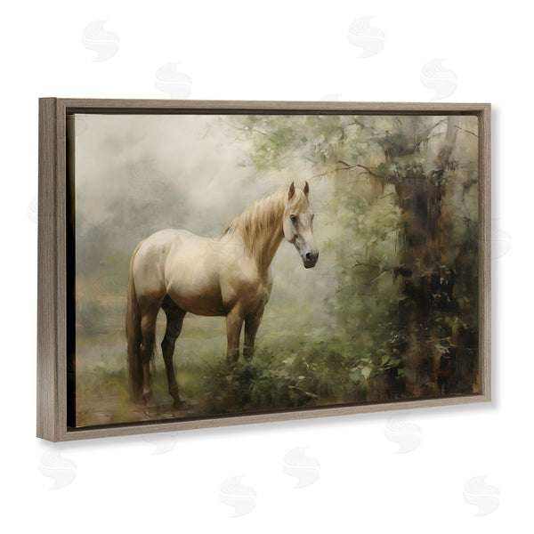 Stupell Industries Petal Prints Design | Horse In Forest Woods
