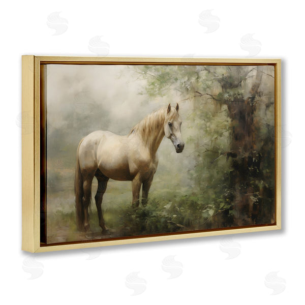 Stupell Industries Petal Prints Design | Horse In Forest Woods