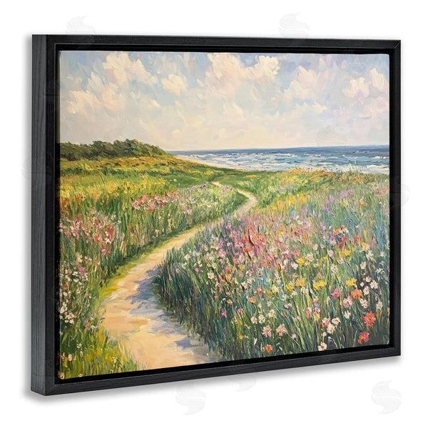 Stupell Industries Petal Prints Design | Impressionist Coastal Meadow