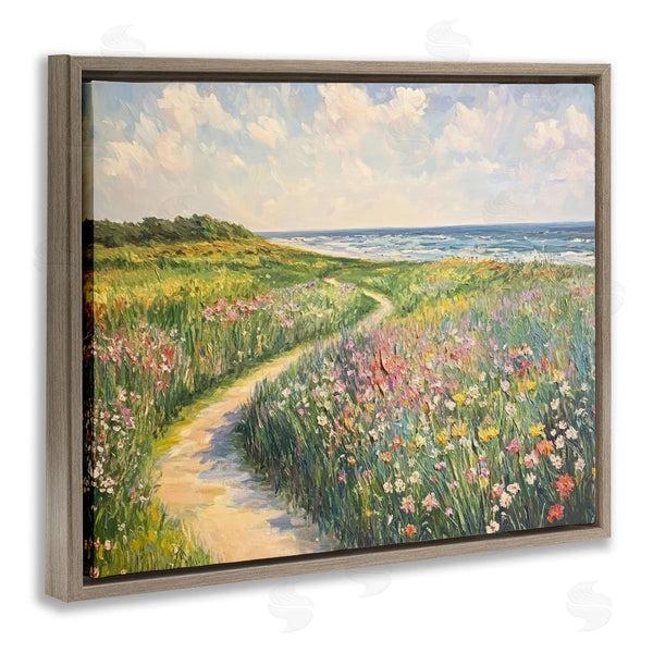Stupell Industries Petal Prints Design | Impressionist Coastal Meadow