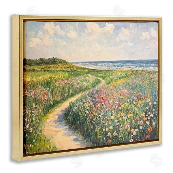 Stupell Industries Petal Prints Design | Impressionist Coastal Meadow
