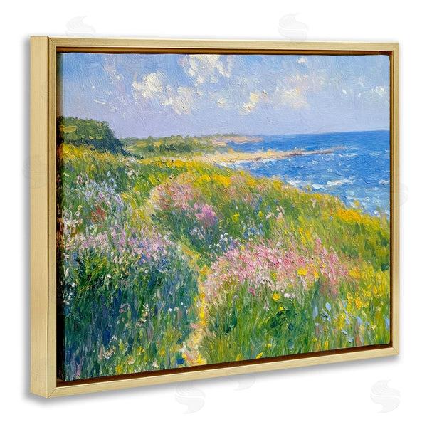 Stupell Industries Petal Prints Design | Impressionist Smudged Coast