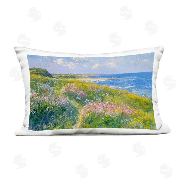 Stupell Industries Petal Prints Design | Impressionist Smudged Coast Printed Throw Pillow