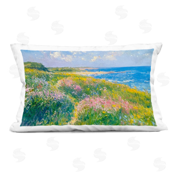 stupell industries Petal Prints Design | Impressionist Smudged Coast Printed Throw Pillow