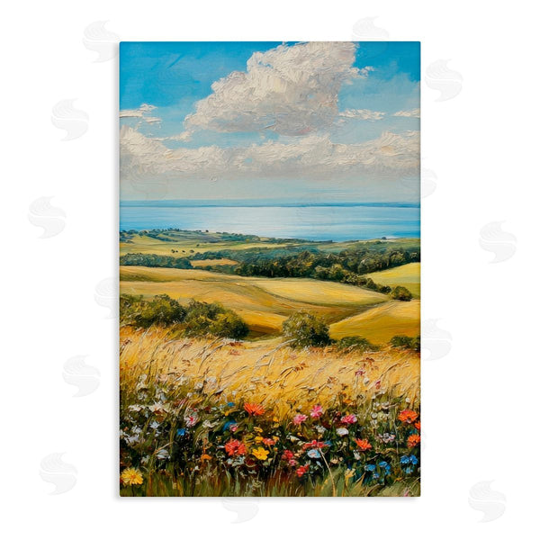 stupell industries Petal Prints Design | In the Distance Hills Wall Art